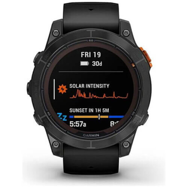 Смарт-годинник Garmin Fenix 7 Pro Solar Slate Gray w. Black Band (010-02777-00/01) ГАРАНТІЯ 3 міс.