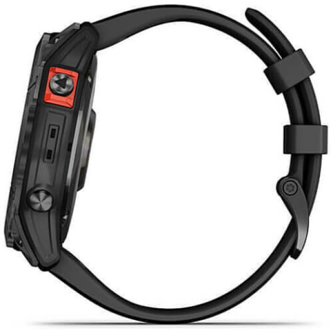 Смарт-годинник Garmin Fenix 7X Solar Slate Gray with Black Band (010-02541-00/01/0A) ГАРАНТІЯ 3 міс.