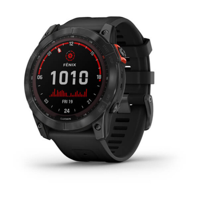Смарт-годинник Garmin Fenix 7X Solar Slate Gray with Black Band (010-02541-00/01/0A) ГАРАНТІЯ 3 міс.