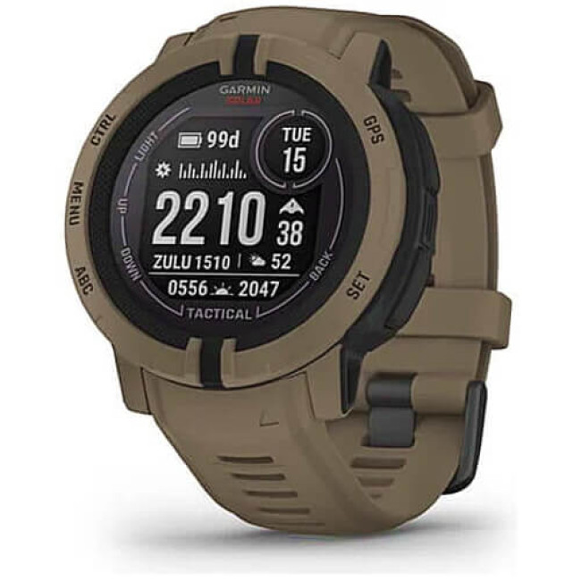 Смарт-годинник Garmin Instinct 2 Solar Tactical Edition Coyote Tan (010-02627-14) ГАРАНТІЯ 3 міс.