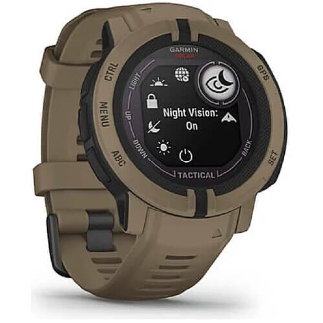 Смарт-годинник Garmin Instinct 2 Solar Tactical Edition Coyote Tan (010-02627-14) ГАРАНТІЯ 3 міс.