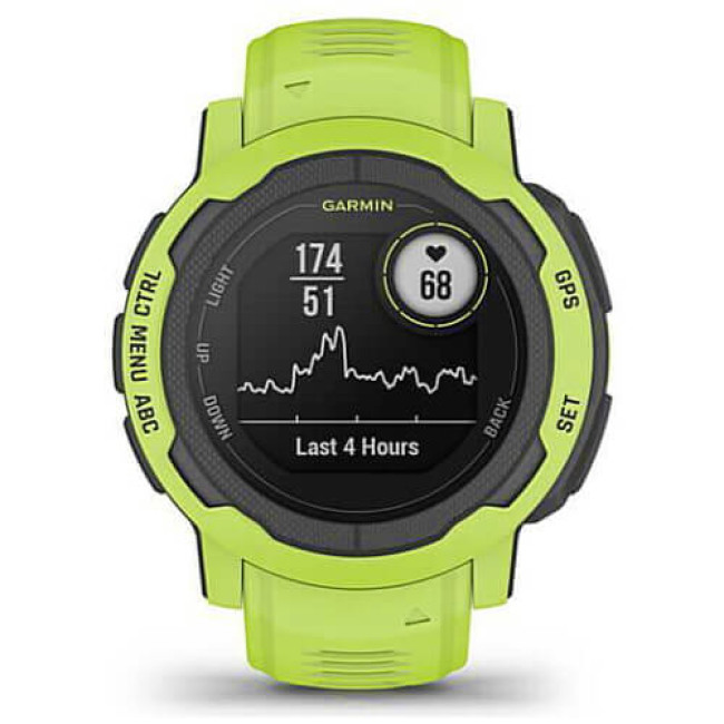 Смарт-годинник Garmin Instinct 2 Standard Edition Electric Lime (010-02626-11) ГАРАНТІЯ 3 міс.