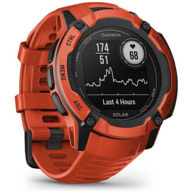 Смарт-годинник Garmin Instinct 2X Solar Flame Red (010-02805-11/01) ГАРАНТІЯ 3 міс.