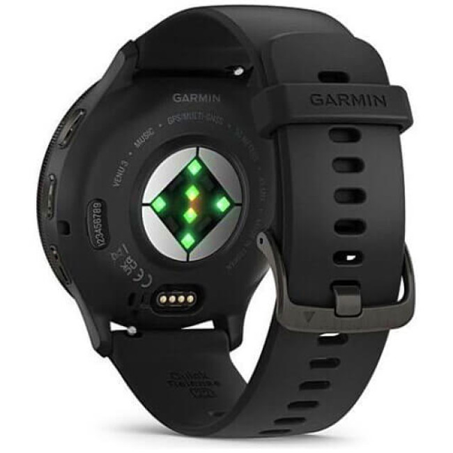 Смарт-годинник Garmin Venu 3 Slate S. Steel Bezel w. Black Case and S. Band (010-02784-01) ГАРАНТІЯ 3 міс.