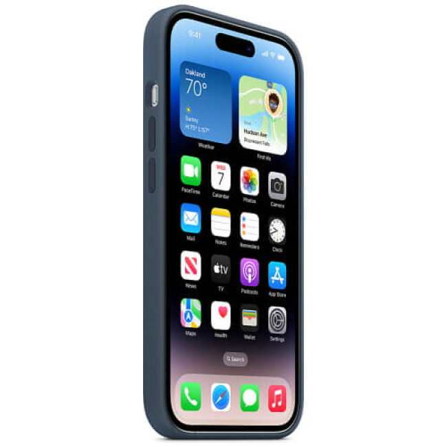 Чохол-накладка Apple iPhone 14 Pro Silicone Case with MagSafe Storm Blue (MPTF3)