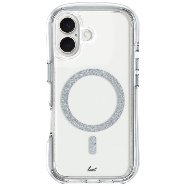Чохол-накладка LAUT AERO SPARKLE for iPhone 16 MagSafe Silver (L_IP24A_AS_SL)