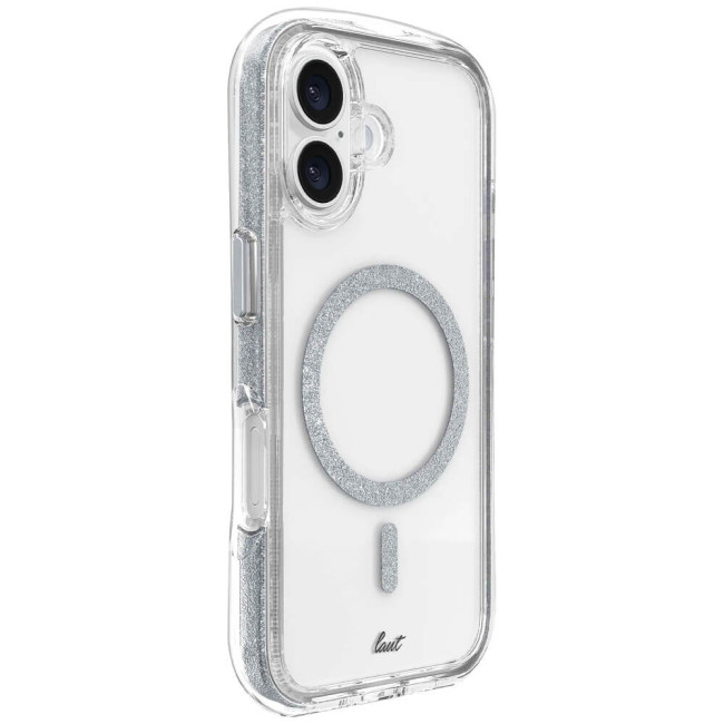 Чохол-накладка LAUT AERO SPARKLE for iPhone 16 MagSafe Silver (L_IP24A_AS_SL)