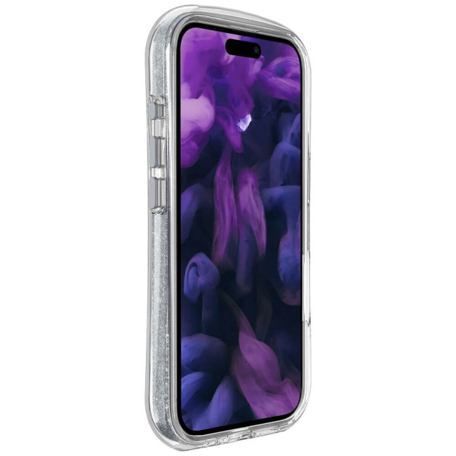 Чохол-накладка LAUT AERO SPARKLE for iPhone 16 MagSafe Silver (L_IP24A_AS_SL)