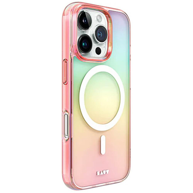 Чохол-накладка LAUT HOLO for iPhone 16 Pro Max MagSafe pink (L_IP24D_HO_P)