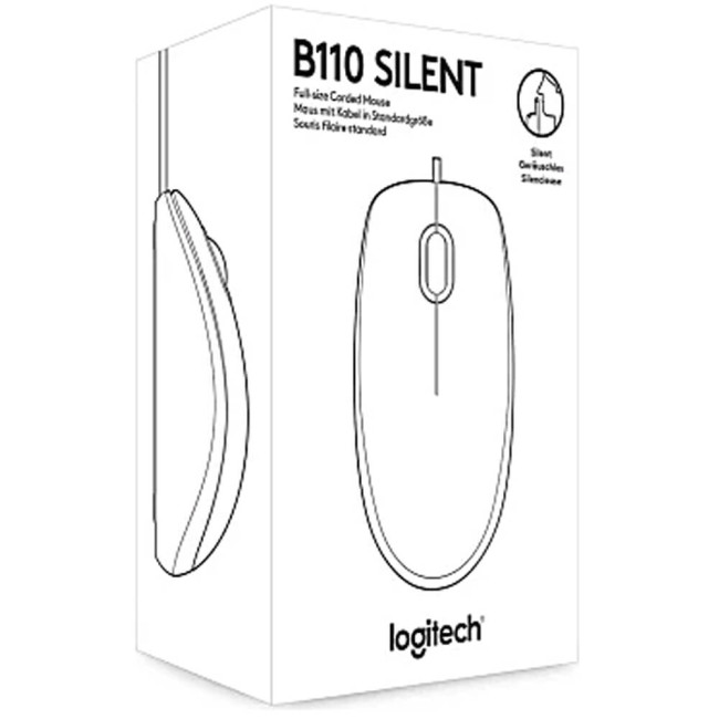 Миша Logitech B110 Silent black (910-005508)