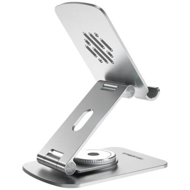 Тримач Blueo Rotating Folding Phone Stand Silver (P012-SLR)