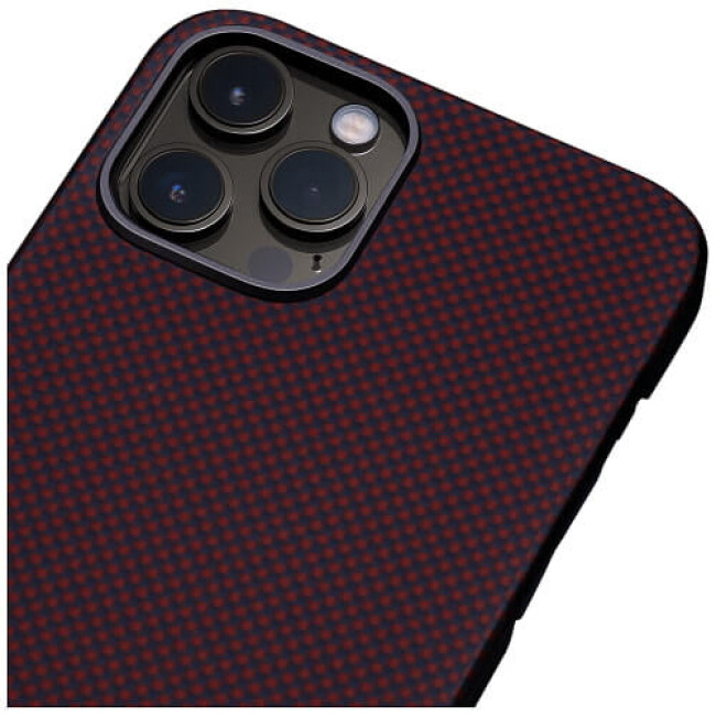 Чохол-накладка Pitaka MagEZ Case Plain Black/Red for iPhone 12 Pro Max (KI1204PM)