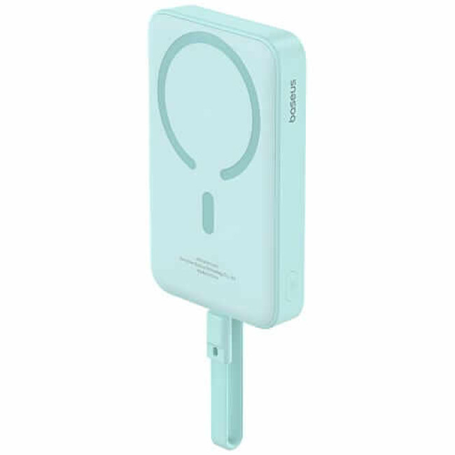 Зовнішній акумулятор Baseus Magnetic Mini Wireless Fast Charge Type-C Edition 10000mAh 30W Peppermint Blue (P1002210B333-00)