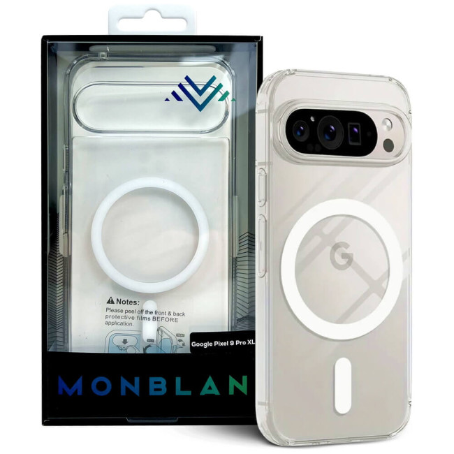 Чохол-накладка Monblan для Google Pixel 9 Magnetic Crystal Series (Transparent)