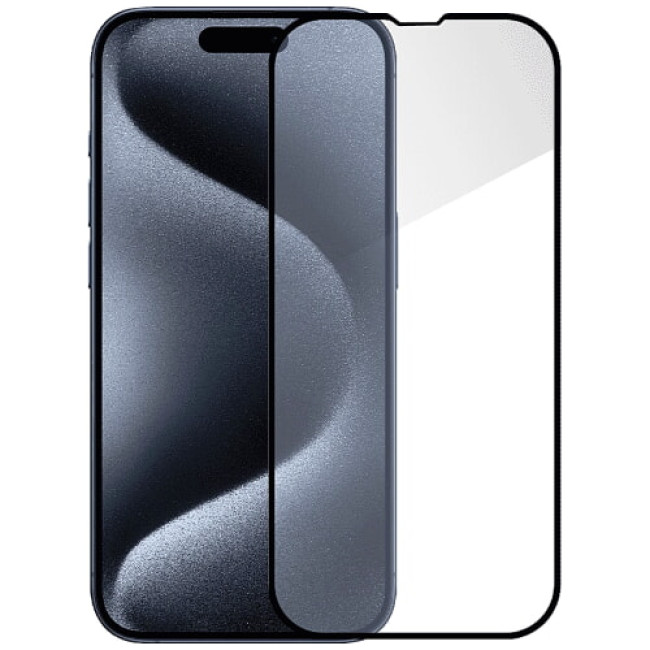Захисне скло Monblan for iPhone 15 Pro 2.5D Anti Static 0.26mm (Black)