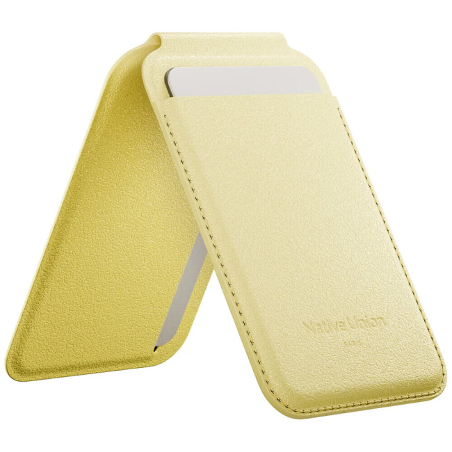 Чохол для пластикових карток Native Union Active Wallet Stand Magnetic Lemon (ACT-LMO-WAL)
