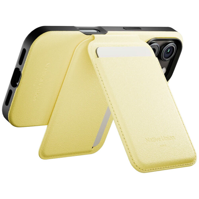 Чохол для пластикових карток Native Union Active Wallet Stand Magnetic Lemon (ACT-LMO-WAL)