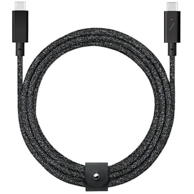 Кабель Native Union Belt Cable USB-C to USB-C Pro Cosmos Black (2.4 m) (BELT-C-CSBK-PRO-NP)