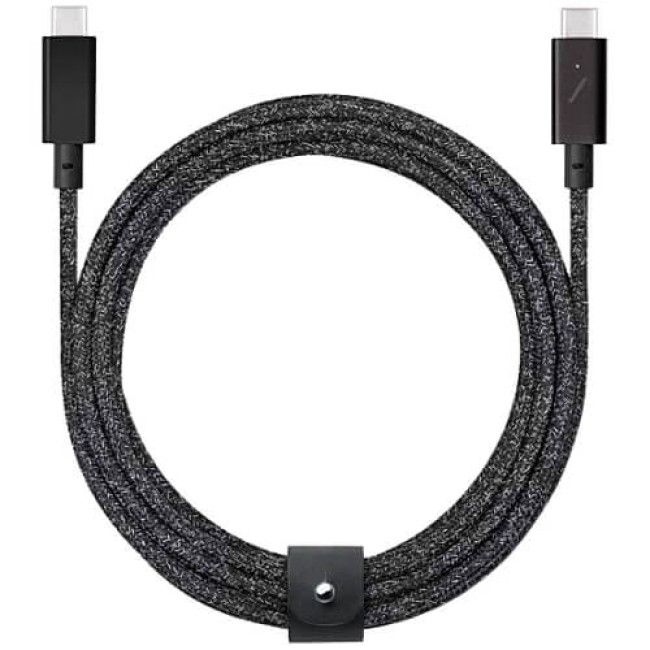 Кабель Native Union Belt Cable USB-C to USB-C Pro 240W Cosmos Black (2.4 m) (BELT-PRO2-COS-NP)