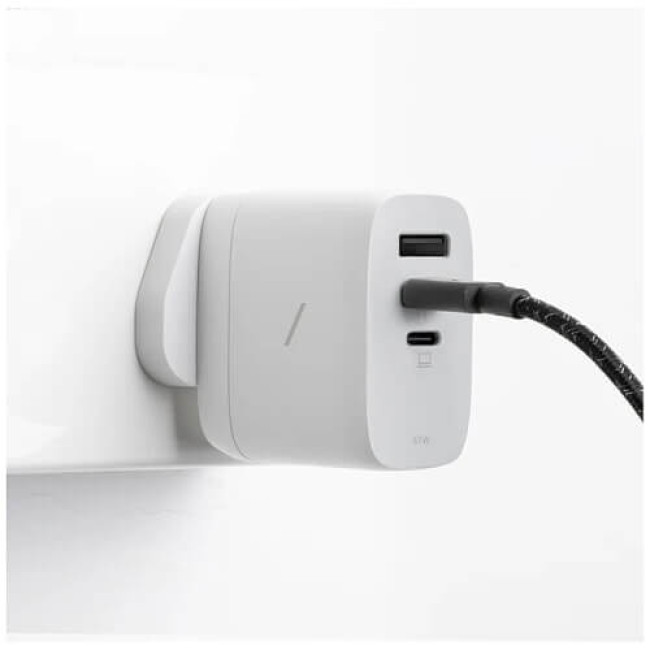 Мережевий зарядний пристрій Native Union Fast GaN Charger PD 67W 3 Ports White (FAST-PD67-WHT-2CA)
