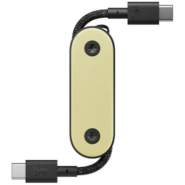 Кабель Native Union Pocket Cable USB-C to USB-C Lemon (POCK-C-LMO-NP)