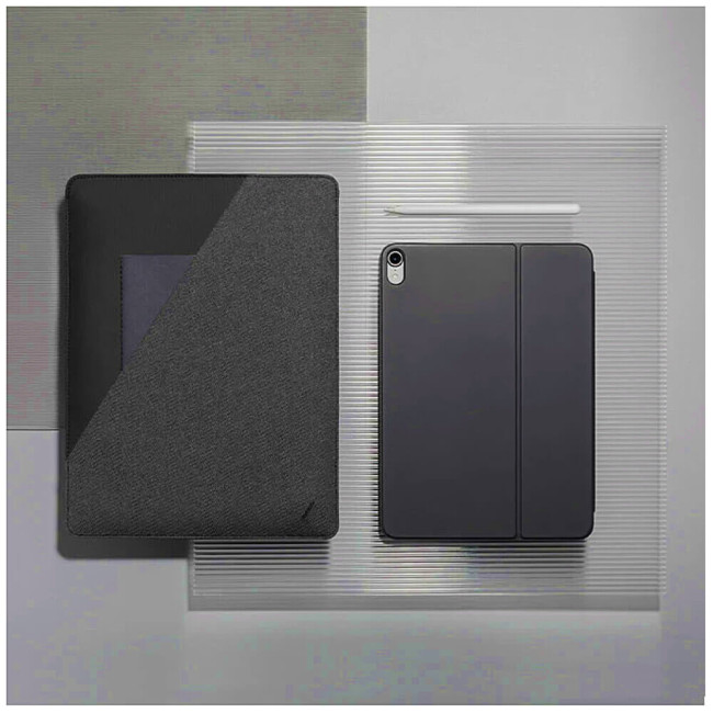 Чохол-кишеня Native Union Stow Slim Sleeve Case Slate for iPad Pro 11'' M4/Air 11'' M2 (STOW-IPS-GRY-FB-V2)