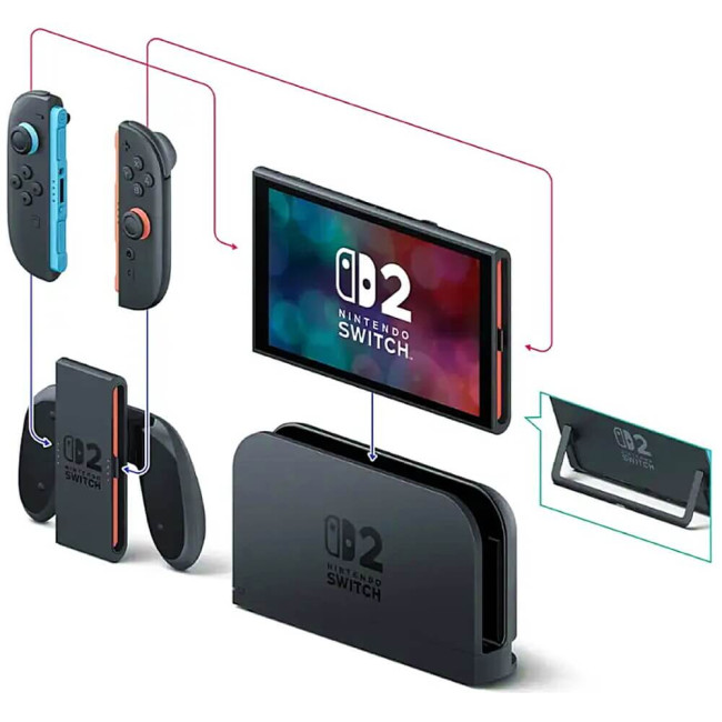 Портативна ігрова приставка Nintendo Switch 2 Black (00045496885816) ГАРАНТИЯ 3 мес.