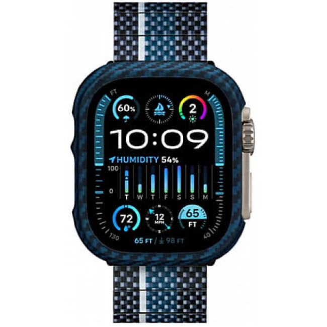 Чохол Pitaka Air Case Black/Blue for Apple Watch Ultra 2/Ultra 49mm (KW2302A)