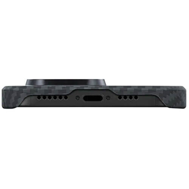 Чохол-накладка Pitaka MagEZ Case 3 Twill 1500D for iPhone 14 Pro Black/Grey (KI1401P)