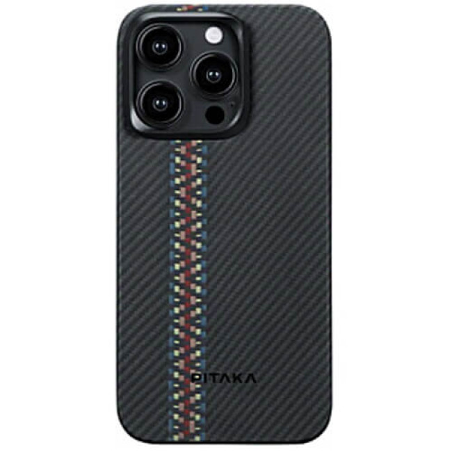 Чохол-накладка Pitaka MagEZ Case 4 Fusion Weaving Rhapsody for iPhone 15 Pro (FR1501P)