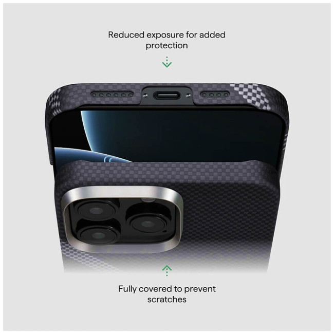 Чохол-накладка Pitaka Tactile Woven Case Re-TROS Refining for iPhone 16 Pro (KI1602RTR)