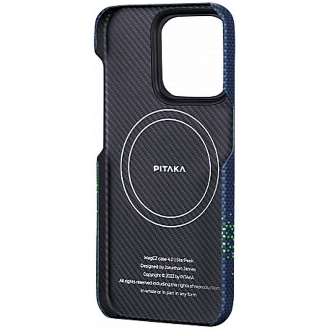 Чохол-накладка Pitaka Tactile Woven Case StarPeak Lumintex Milky Way Galaxy for iPhone 16 Pro (KI1603PMYG)