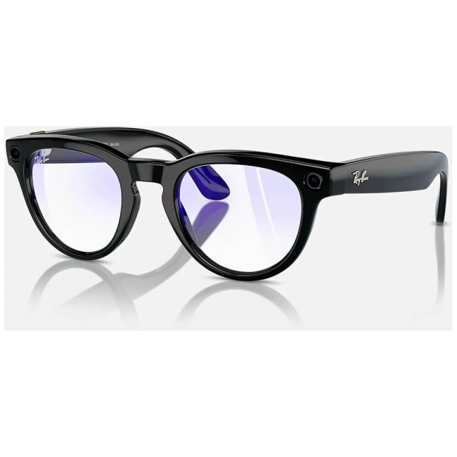 Смарт-окуляри Ray-Ban Meta Headliner Shiny Black Frame/Clear Lenses (RW4009 601/SB 50-23)