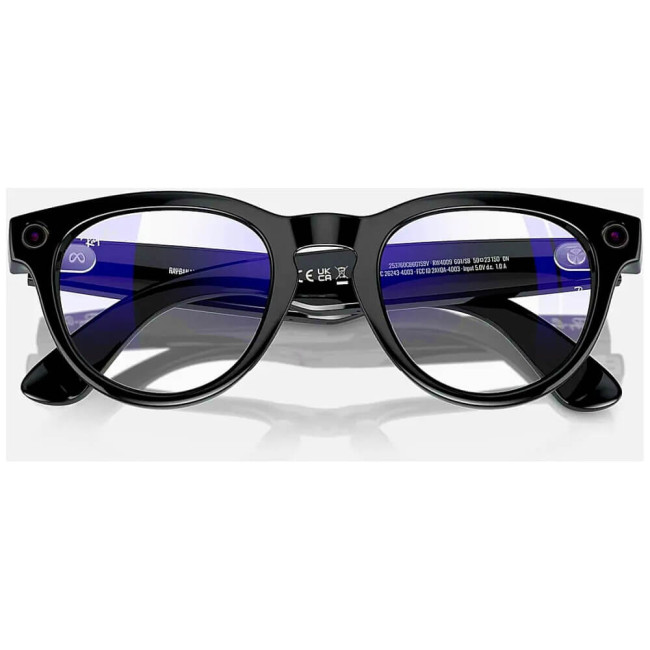 Смарт-окуляри Ray-Ban Meta Headliner Shiny Black Frame/Clear Lenses (RW4009 601/SB 50-23)
