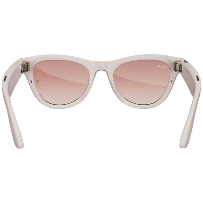 Смарт-окуляри Ray-Ban Meta Skyler Shiny Chalky Gray/Gradient Cinnamon Pink (RW4010 670013 52-20)