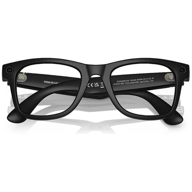 Смарт-окуляри Ray-Ban Meta Wayfarer Large Matte Black/Clear to Graphite Green Transitions (RW4008 601S1M 53-22)