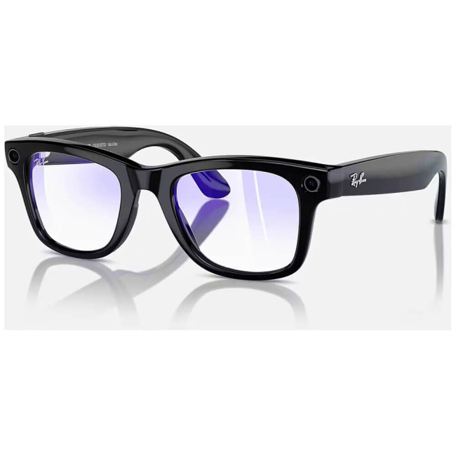 Смарт-окуляри Ray-Ban Meta Wayfarer Shiny Black Frame Clear Lenses (RW4006 601/SB 50-22)