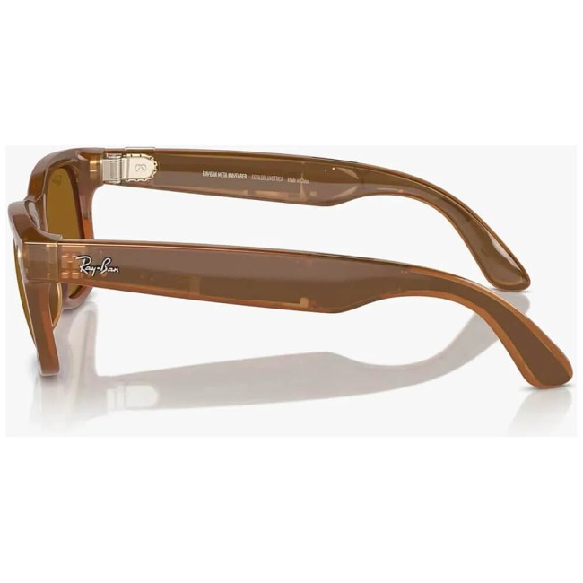 Смарт-окуляри Ray-Ban Meta Wayfarer Shiny Caramel Frame Brown Lenses (RW4006 670683 50-22)