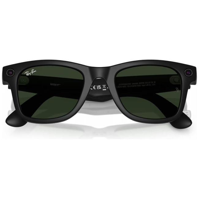 Смарт-окуляри Ray-Ban Meta Wayfarer Shiny Matte Black/Clear to Graphite Green Transitions (RW4006 601S1M 50-22)