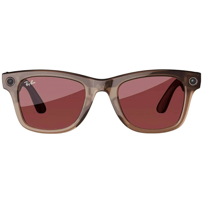 Смарт-окуляри Ray-Ban Meta Wayfarer Standard Clear/Watermelon Red Transitions (RW4006 6705P5 50-22)