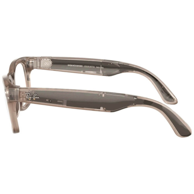 Смарт-окуляри Ray-Ban Meta Wayfarer Standard Clear/Watermelon Red Transitions (RW4006 6705P5 50-22)
