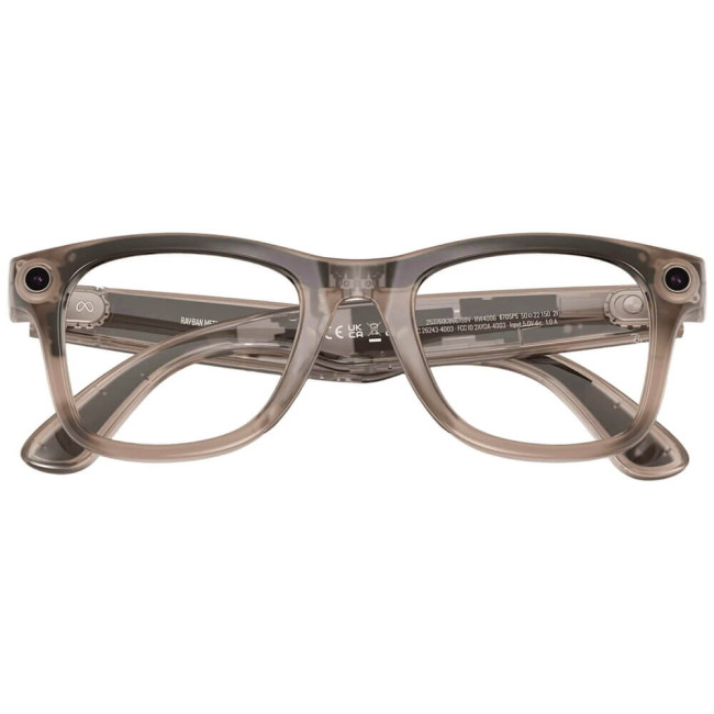 Смарт-окуляри Ray-Ban Meta Wayfarer Standard Clear/Watermelon Red Transitions (RW4006 6705P5 50-22)