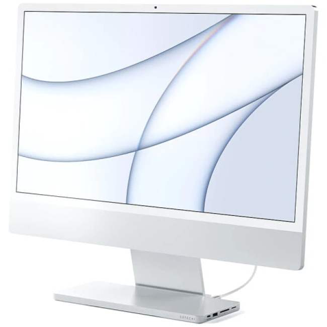 Хаб Satechi Aluminum USB-C Slim Dock for iMac 24'' Silver (ST-UCISDS)