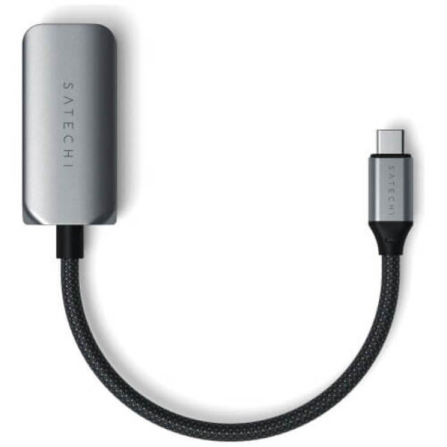 Перехідник Satechi USB-C 2.5 Gigabit Ethernet Space Gray (ST-AE25M)