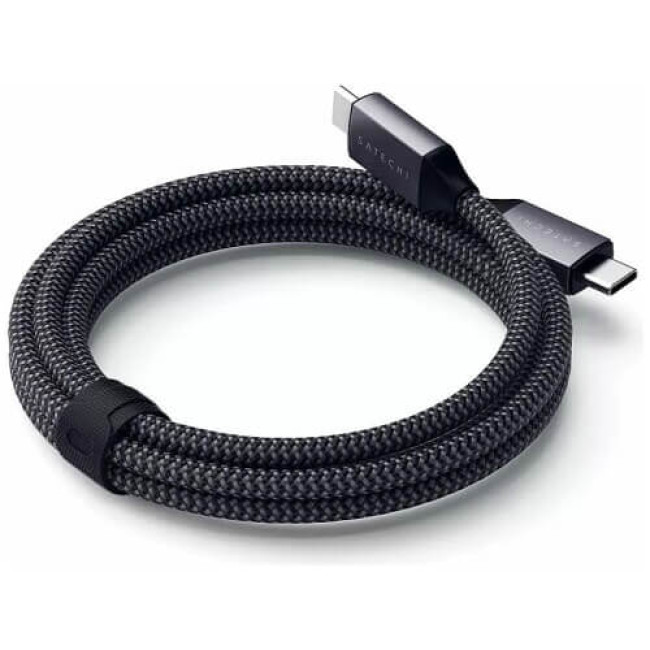 Кабель Satechi USB-C to USB-C Cable 100W Space Gray 2 m (ST-TCC2MM)