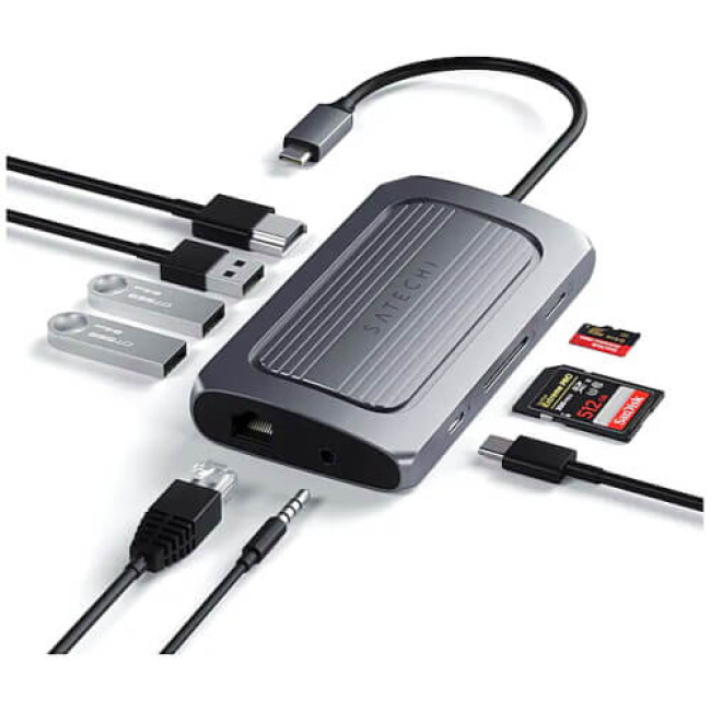 Хаб Satechi USB4 Multiport Adapter with 8K HDMI Space Gray (ST-U4MA3M)