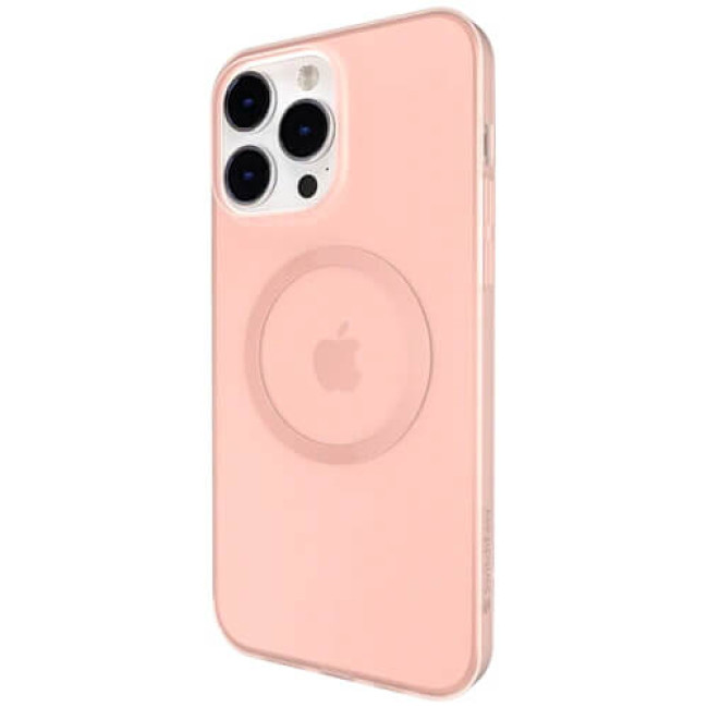Чохол-накладка Switcheasy Gravity with MagSafe for iPhone 14 Pro Max Transparent Pink (SPH67P022TP22)
