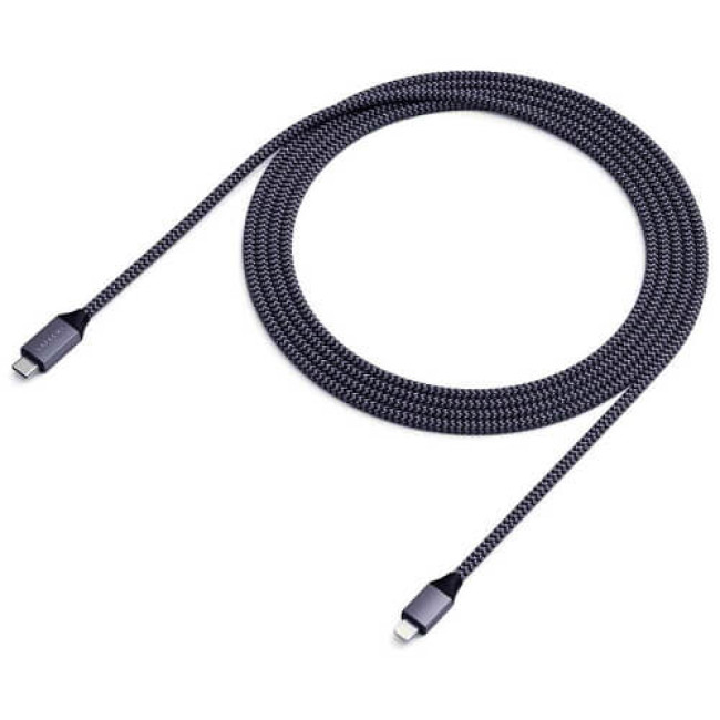 Кабель Satechi USB-C to Lightning Cable Space Gray (1.8 m) (ST-TCL18M)