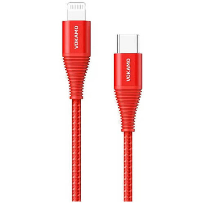 Кабель Vokamo Luxlink Series Type-C to Lightning Cable Red (1.2 m) (VKM20055)