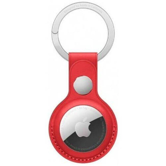Чохол WIWU Leather Key Ring for AirTag Red